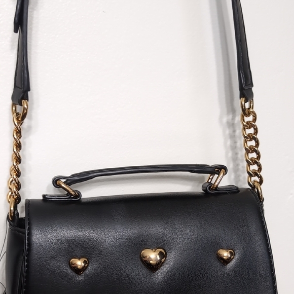 Karl Lagerfeld Paris Saddle Heart Studded Crossbody - Picture 7 of 10